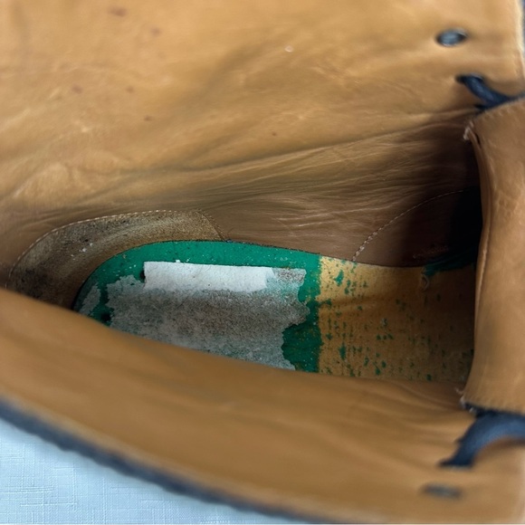 TAFT Men’s size 44 / 11 The Jack Oxblood Red Leather and Gray Wool Boots READ - Picture 15 of 16